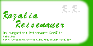 rozalia reisenauer business card